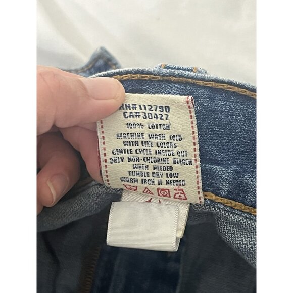 True Religion Men’s Ricky Cutoff Denim Shorts Size 40 - Picture 10 of 13